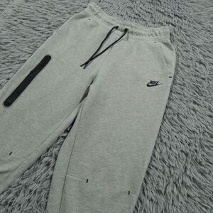 Nike Pants Small Gray Black Tech Fleece Joggers Performance Gym Zip Womens